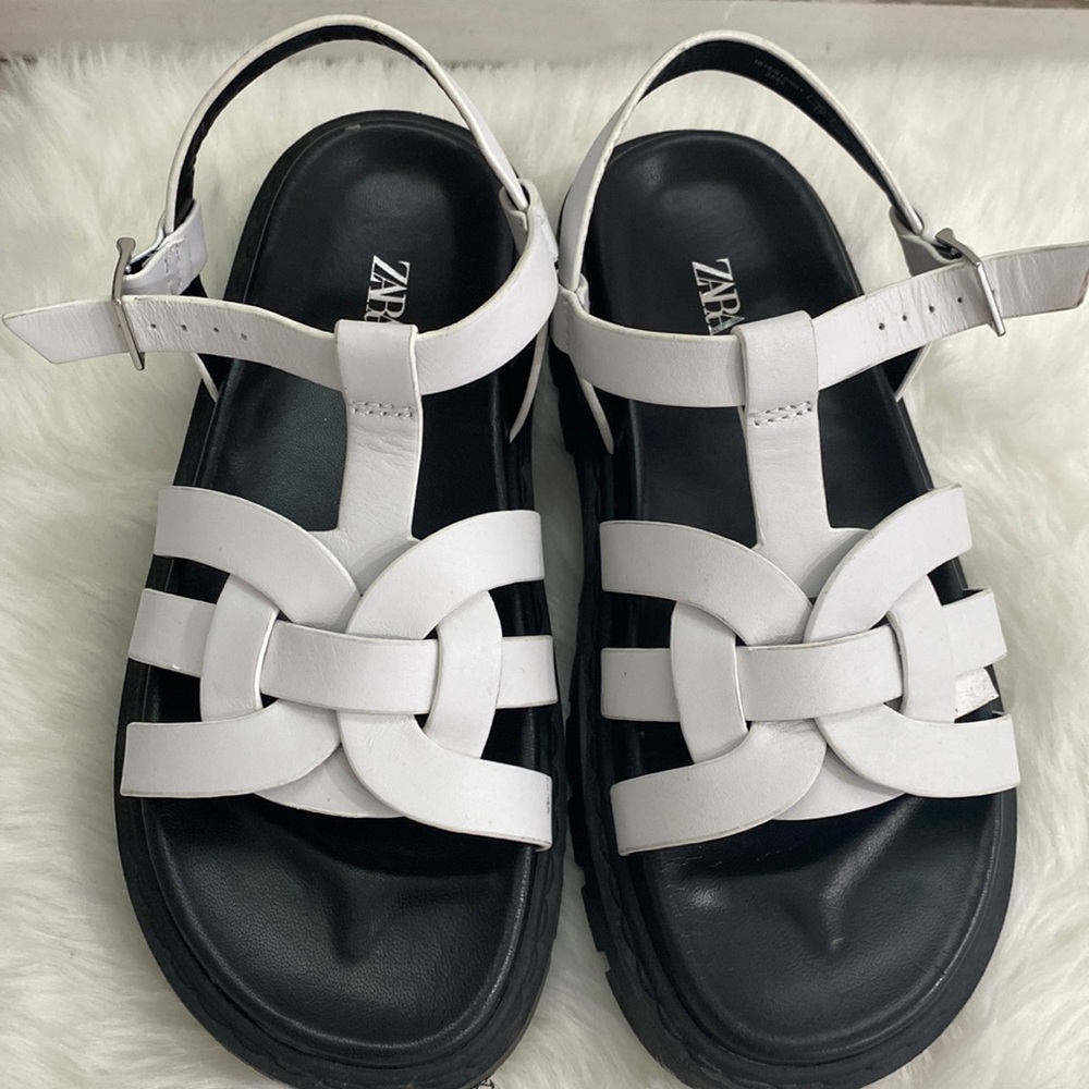 Zara sandals. Shows size 37 but really fits like a size 8